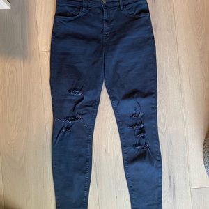 J Brand Alana Black Skinny Jean